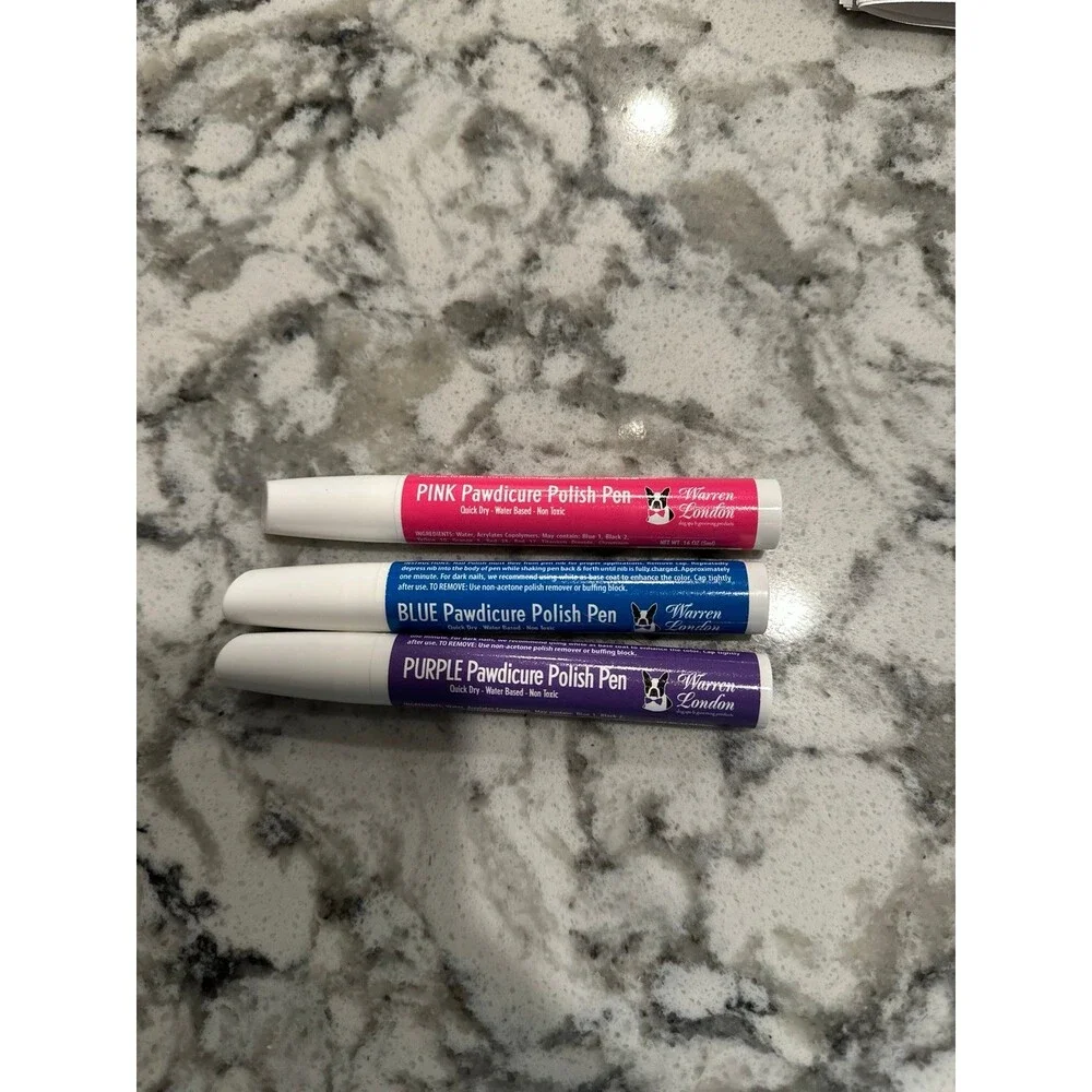 Three brand new Pawdicure Polish pens for dogs